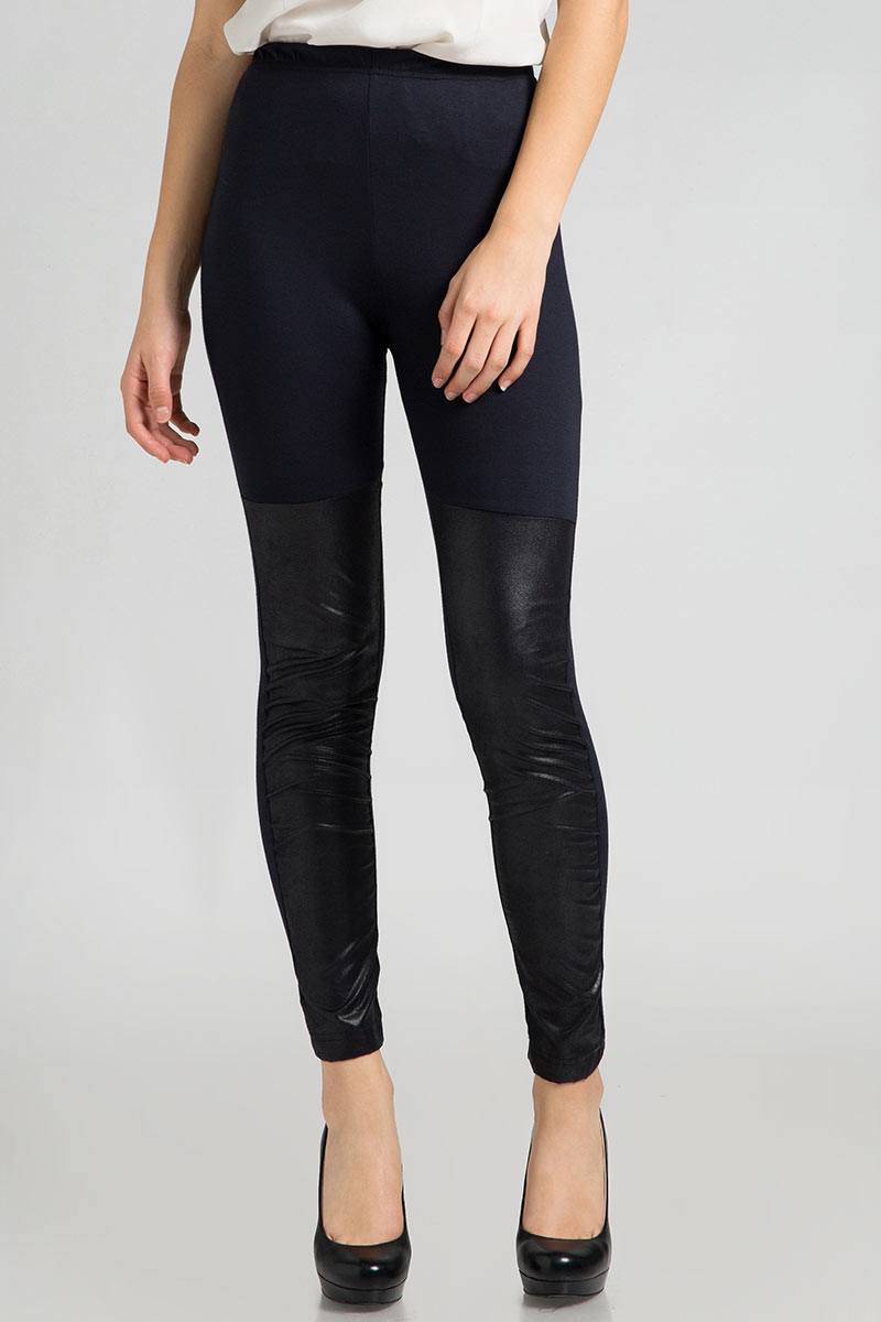 Half leather outlet leggings