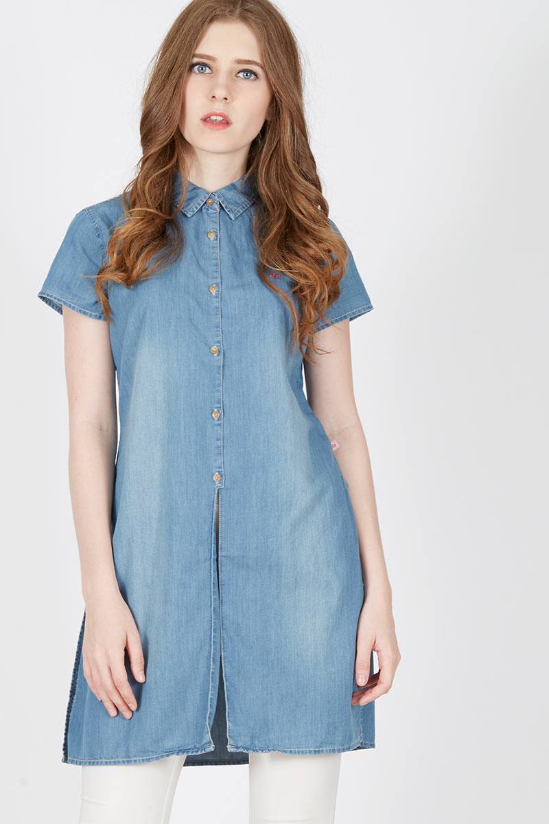 Sell Denim Blouse Shirt Women-shirts 
